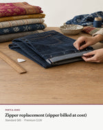 Pants — Zipper replacement (zipper billed at cost) — Transcend service 1