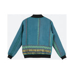 MEN'S Reversible Kantha Bomber - Sorrel - M — reversible side back, flat product shot on white 4