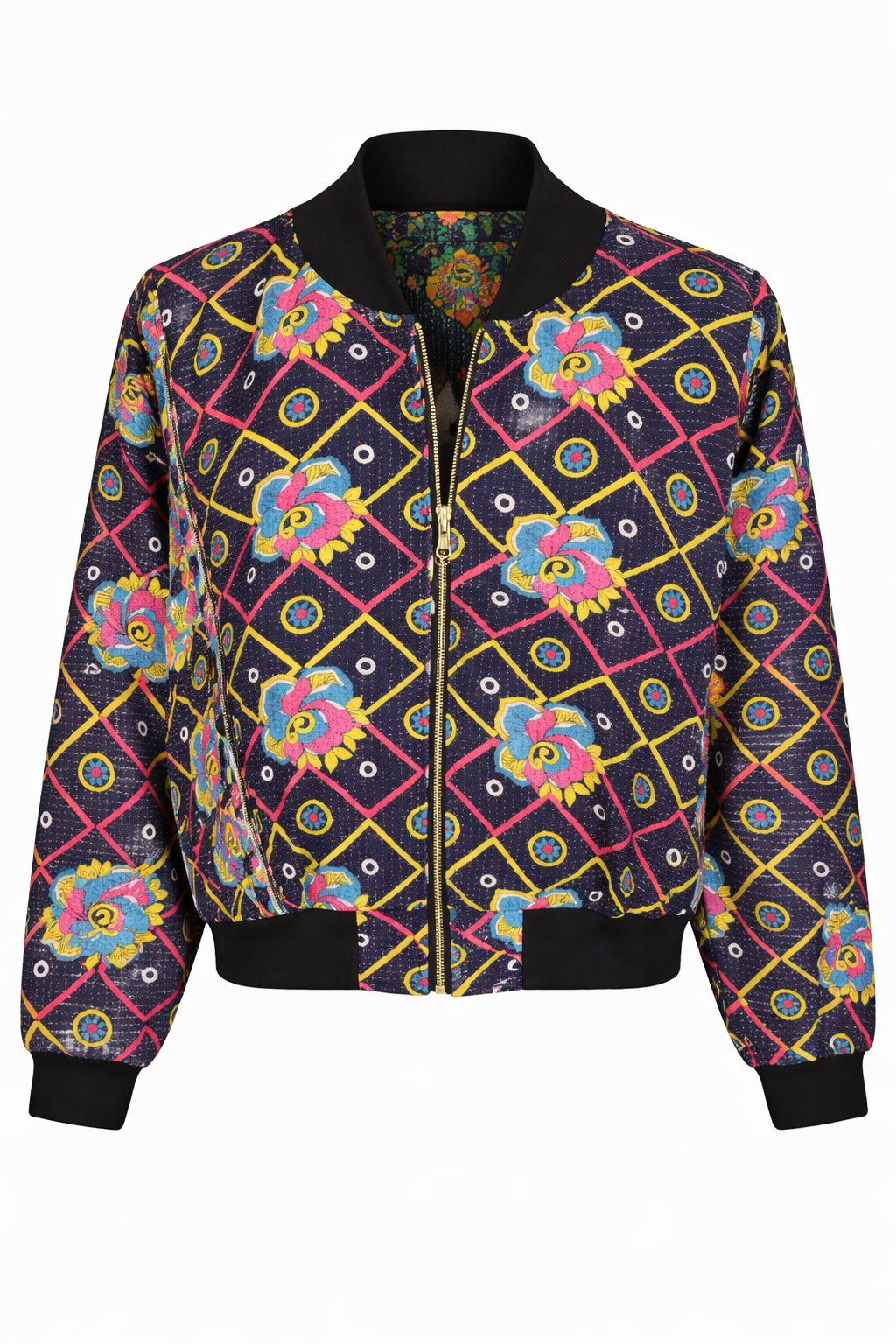 Veda Reversible Kantha Bomber - M