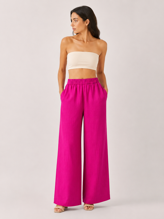 WOMEN'S Wide Leg Pants - Nikki Pants — main front, flat product shot on white