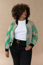Yara Reversible Kantha Bomber - M — reversible side, back 4