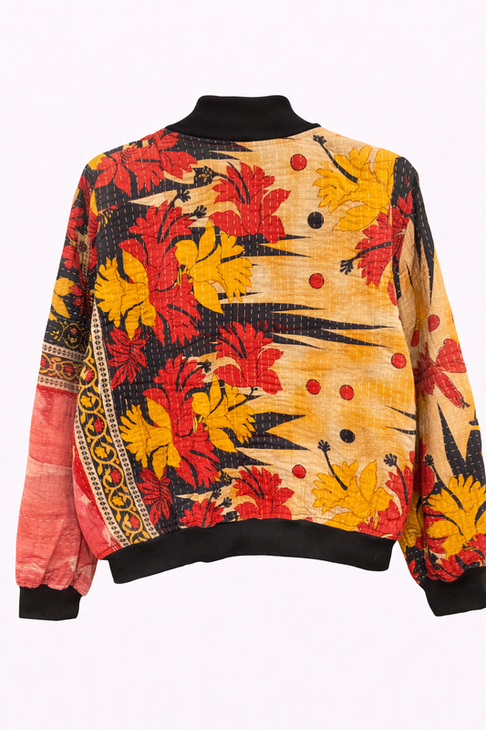 Yasmina Reversible Kantha Bomber - M