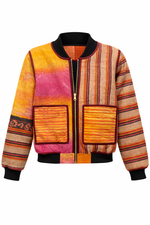 Zafira Reversible Kantha Bomber - XS 1