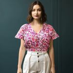 ZAHRA Relaxed fit cropped top - Transcend 2