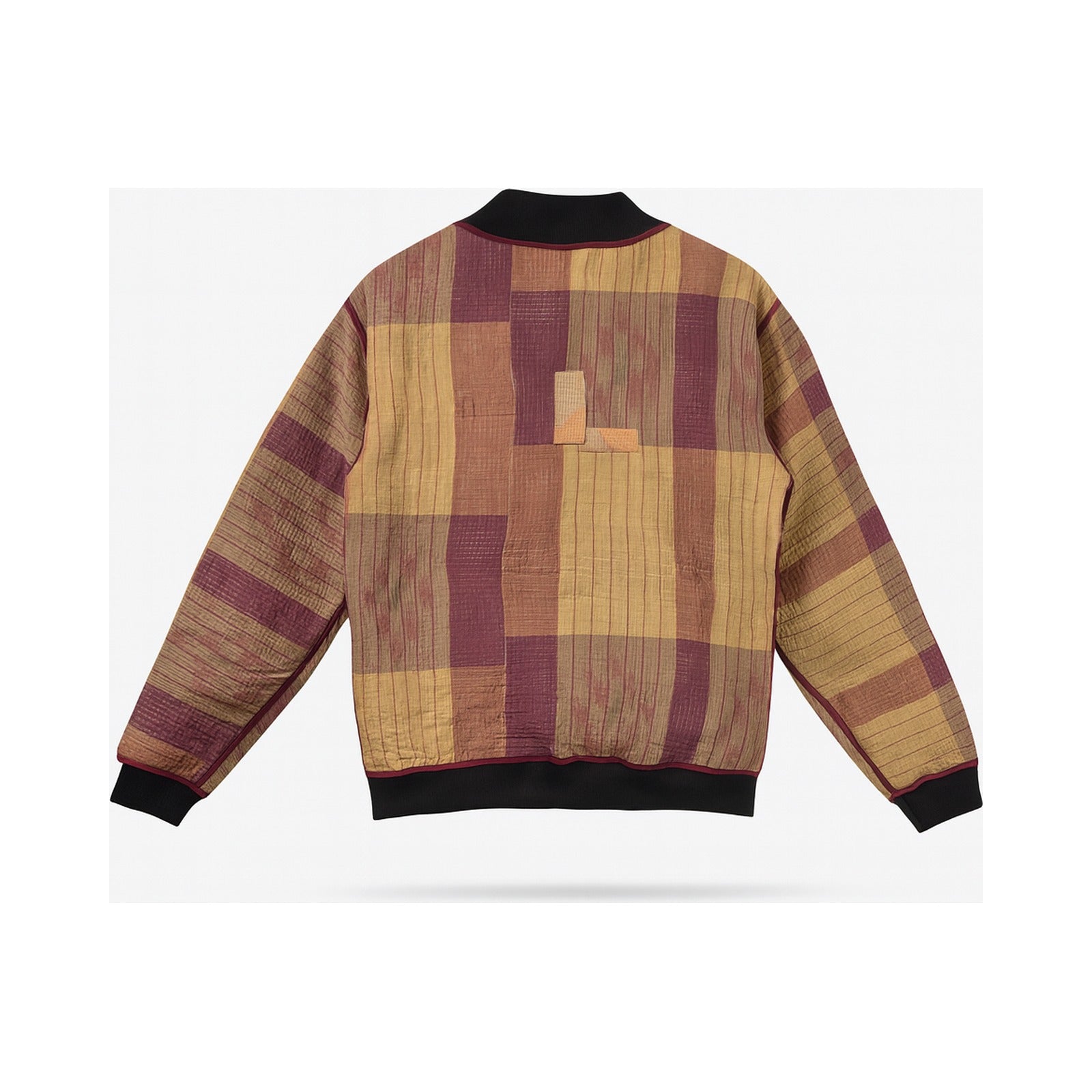 MEN'S Reversible Kantha Bomber - Zayn - M — main side back, flat product shot on white