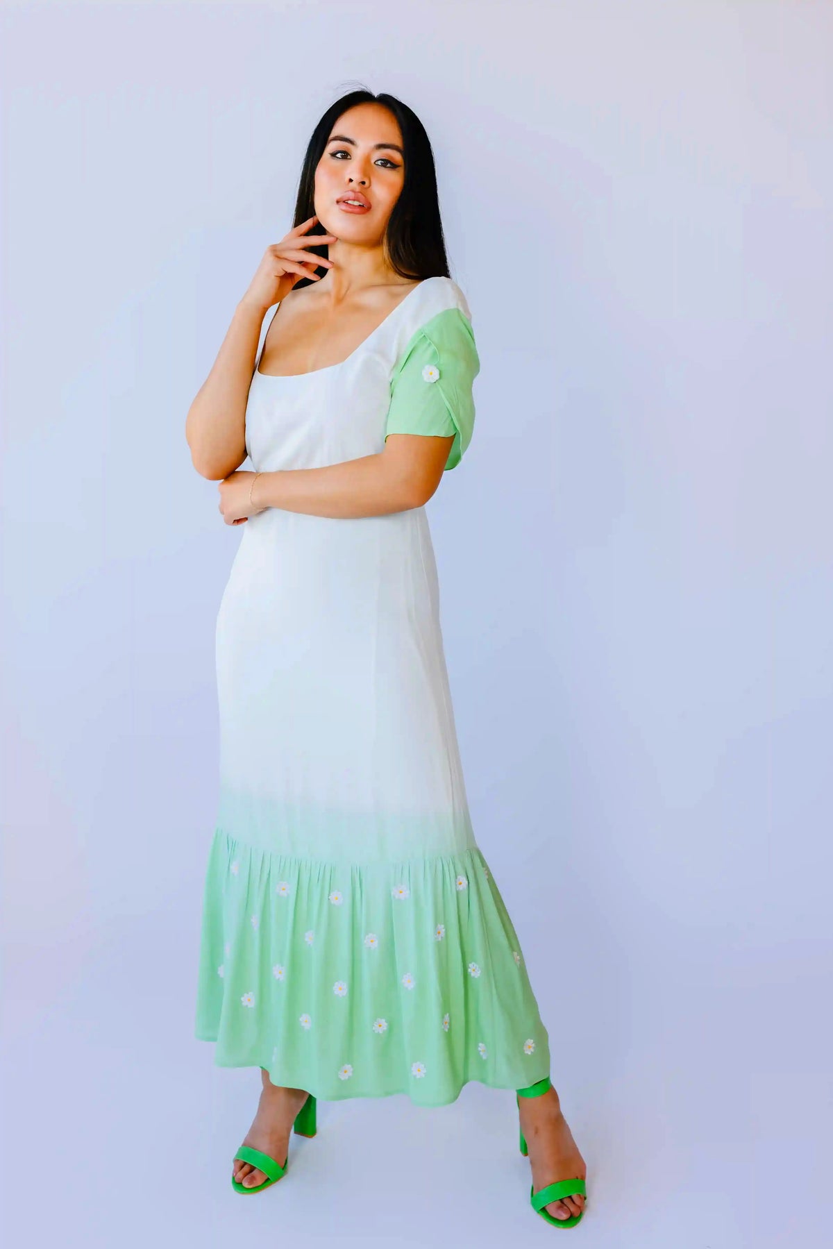 Ombre maxi dress