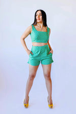 Block print cotton shorts - Transcend 4