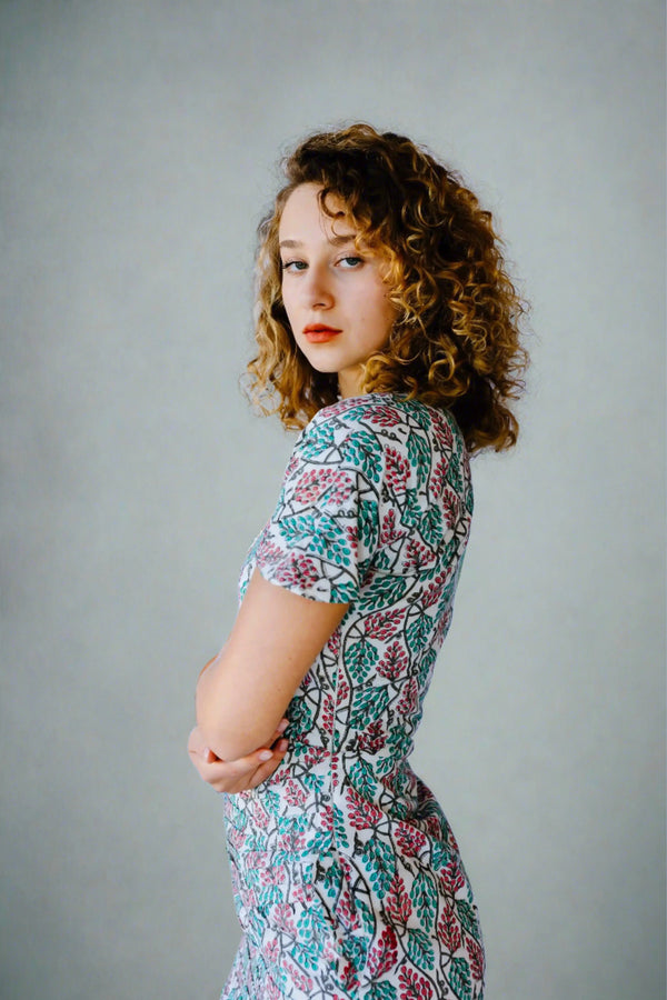 Cotton print midi - Transcend
