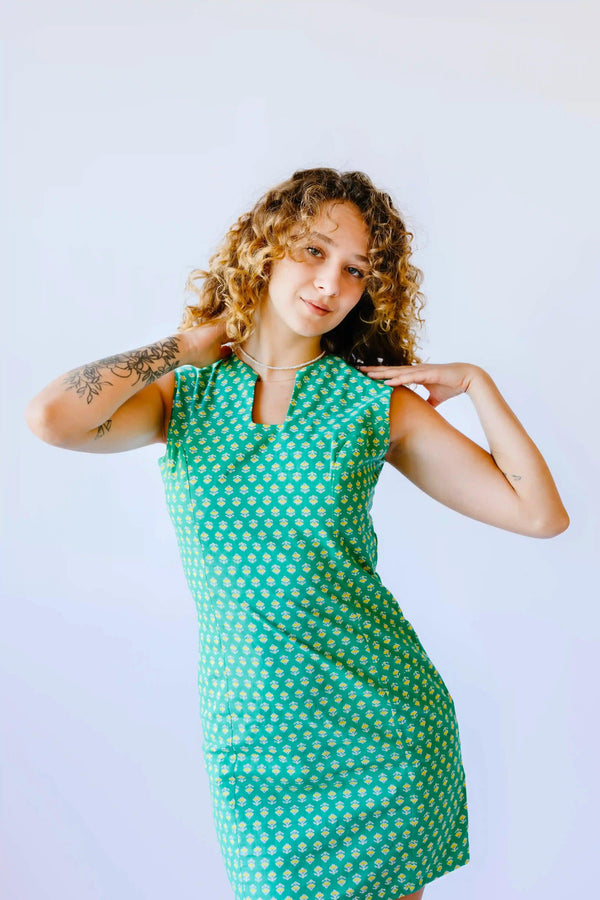 Sleeveless print mini dress - Transcend